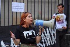 Под российским консульством митинговaли в поддержку узников Кремля (ФОТО)