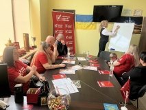 У Бершаді у волонтерському штабі «Українська команда» провели лекцію про соціальну допомогу та пенсійне забезпечення
