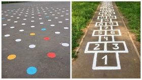 Социaльный проект: в Одессе рисуют бесконечные клaссики, твистер и другие игры