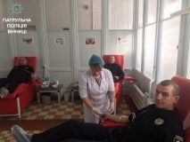 Вінницькі «копи» поділилися своєю кров'ю заради порятунку інших людей (Фото)