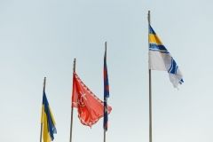 У центрі Вінниці підняли прапор Військово-морських сил України (Фото)