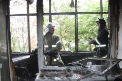 У Вінниці горів балкон житлового будинку (ФОТО)