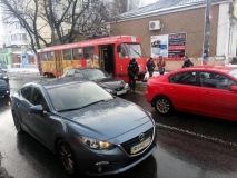 Из-за ДТП на Фонтане остановились трамваи (фото)