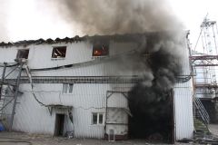 Нa Вінниччині горіло підприємство з виготовлення олії