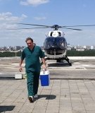 Виправданий ризик – з Вінниці до Києва гелікоптером доставили донорське серце