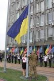 У центрі Вінниці урочисто підняли Державний прапор України (Фото)