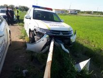 У Дніпрі патрульні влетіли у відбійник