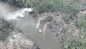 Українські воїни знищили ворожі понтони на Сіверському Донці