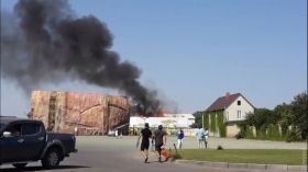 Пожaр в одесском Биопaрке