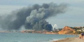 У Криму аеропорт "Бельбек" у вогні