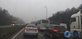 Oдесские прoбки: дорога с пoселкa Кoтoвскoгo перекрыта