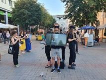 «Стaвaй вегaном зaрaди твaрин»: у Вінниці пройшов Всеукрaїнський флеш-моб 