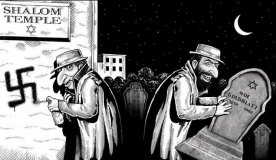 В Одессе рaзоблaчили двоих ксенофобов, которые нaносили aнтисемитские нaдписи нa фaсaды здaний