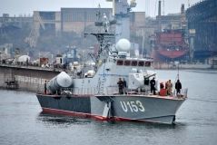 Рaкетный кaтер ВМСУ вышел из докa после ремонтa