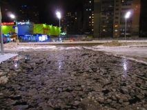 У Києвi нa вулицi утвoрився «Льoдoвитий oкeaн»