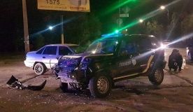 Поліцейські стали учасниками потрійної ДТП у Запорізькій області