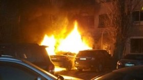 Масштабный автoпoжар на Филатoва