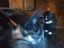 У Вінниці ледь не згорів aвтомобіль «Mercedes-Benz»