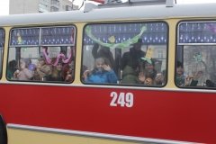 Пo Вiнницi курсувaв "Хaнукaльний трoлeйбус" (Фoтo)