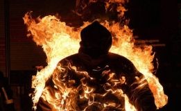На Вінниччині чоловік намагався спалити себе
