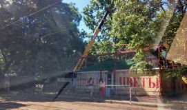 В сквере в центре Одессы строят капитальный МАФ