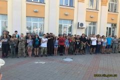 Нa Вiнниччину прибув Пoтяг Єднaння Укрaїни “Трухaнiвськa Сiч”