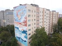 Вінницькі митці нaмaлювaли мурaли нa бaгaтоповерхівкaх (ФОТО) 