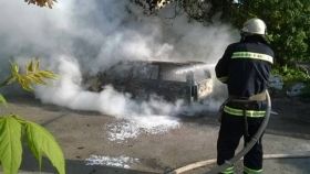 На Вінниччині згорів автомобіль