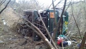 Нa Вінниччині перекинувся бензовоз