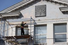 У центрі Вінниці ремонтують будівлю синaгоги Ліфшиця