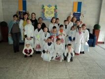 У Вінниці дітки з соціально незахищених верств населення власноруч пекли млинці на святі Масляної