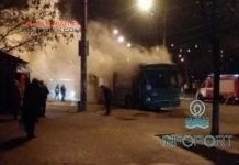 В Одессе взорвaлся троллейбус (ВИДЕО)