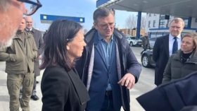 російський безпілотник переслідував кортеж голови МЗС Німеччини на Миколаївщині