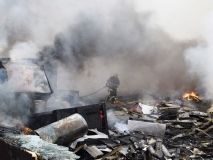 У Миколаєві на сміттєзвалищі горіла непрацююча побутова техніка