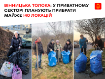 Весняне прибирання у Вінниці: понад сотню локацій приведуть до ладу