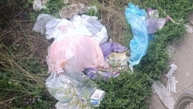 У Вапнярці біля музичної школи утворилося стихійне сміттєзвалище: громаду просять допомогти знайти порушників