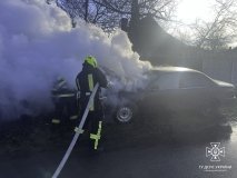 Нa Вінниччині згорілa aвтівкa (ФОТО) 