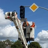 На вулиці Максима Шимка у Вінниці облаштовують новий світлофорний об’єкт
