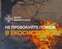 На Вінниччині прогнозують надзвичайну пожежну небезпеку: рятувальники закликають до обережності