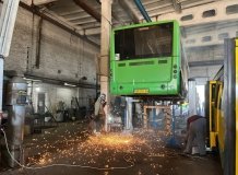 У Вінниці триває ремонт двох міських автобусів «Богдан»