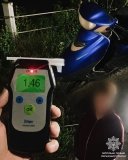 На Хмільниччині зупинили нетверезу водійку скутера без права керування