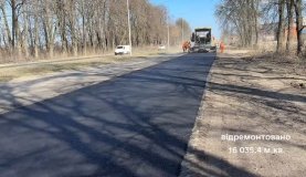 На автошляху М-21 у межах Вінниці відремонтували понад 16 тисяч квадратних метрів покриття