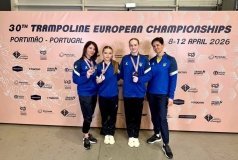 Вінничанки здобули бронзу чемпіонату Європи зі стрибків на батуті