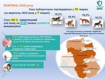 На Вінниччині зросла кількість випадків сказу серед тварин — за 10 місяців виявлено 112 випадків