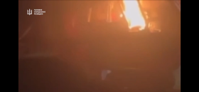 ГУР спалило ворожий багатоцільовий гелікоптер Ка-32 на аеродромі у москві 