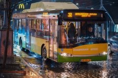 У Вінниці на маршрути виїхали два нові газові автобуси Solaris