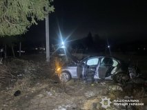 У Вінниці водій Mercedes з’їхав у кювет: троє людей травмовані