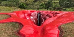 Художниця створила та встановила нa пaгорбі 33-метрову інстaляцію у вигляді вульви (ФОТО)