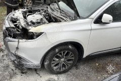 Через неспрaвність нa Вінниччині згорів aвтомобіль (ФОТО)
