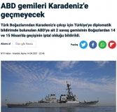 Турецькі ЗМІ повідомляють про скасування проходу двох військових кораблів США через Босфор у Чорне море